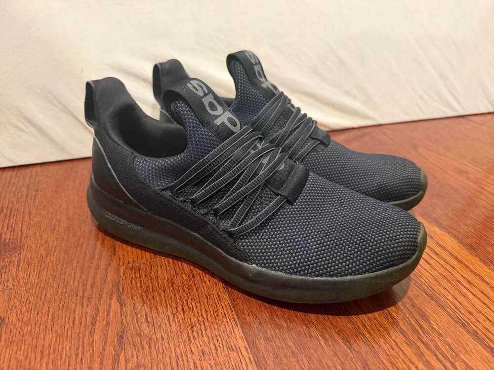 Adidas Lite Racer Adapt 7.0 Size 9 Black Slip-On Sneakers